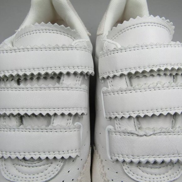 NEW SILENT D Womens Seena Sneakers Hook & Loop Low-Top Suede Toe White - Picture 5 of 9